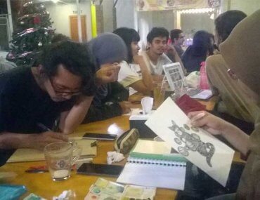 Sketsa Pulang Kerja Yogyakarta