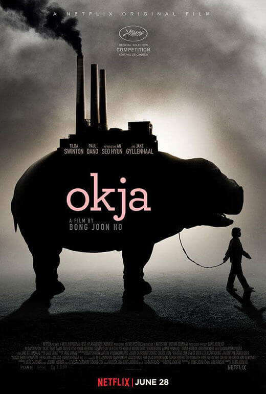 Okja poster, directed by Bong Joon-Ho