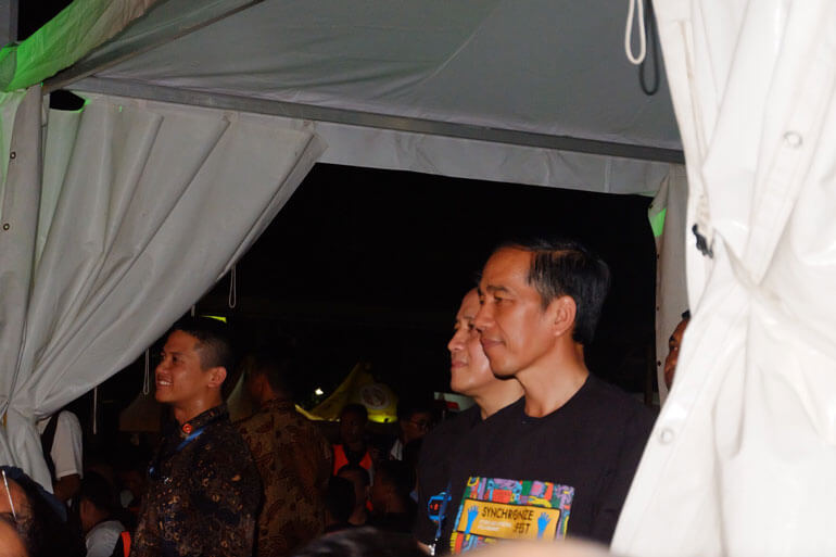 Jokowi Enjoyed Synchronize Festival 2017