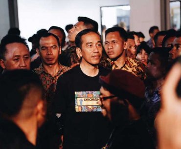 Jokowi Enjoyed Synchronize Festival 2017