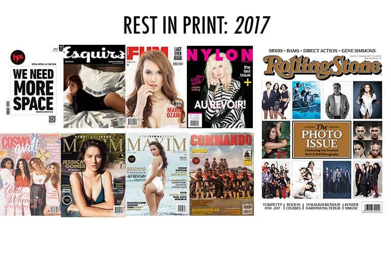 Rest In Print Media Cetak Yang Tutup Usia di Tahun 2017