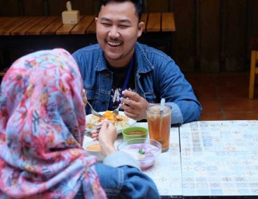 Es Pisang Ungu Menu Buka Puasa di Ling Ling Fruitbar