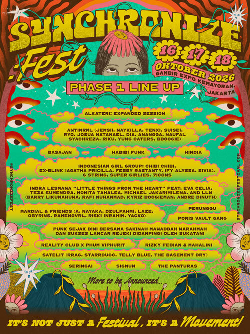 Line Up Fase 1 Synchronize Fest 2026